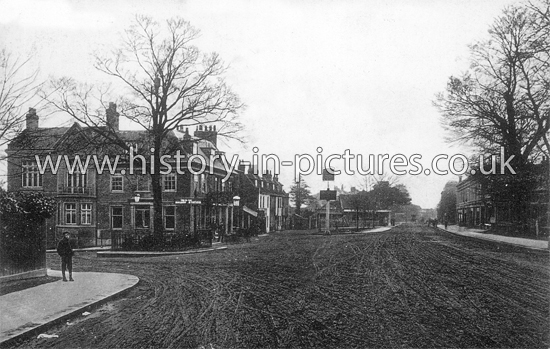 The George & High Road junction George Lane, South Woodford, London. c.1904